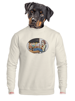 unisex mikina bez kapuce