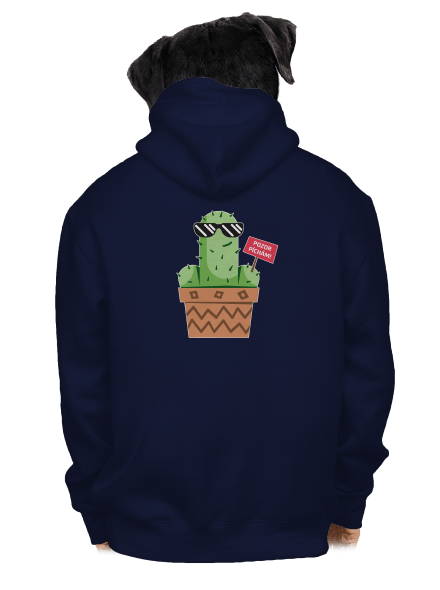 Pozor píchám pánská mikina na zip Navy