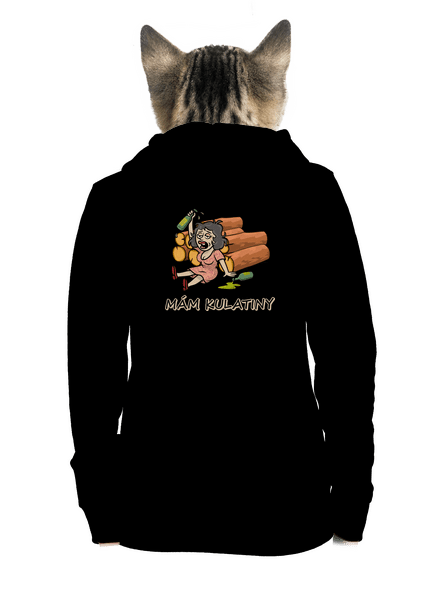 Mám kulatiny dámská mikina na zip Black