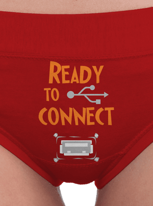 USB připojení dámské kalhotky Red Mal