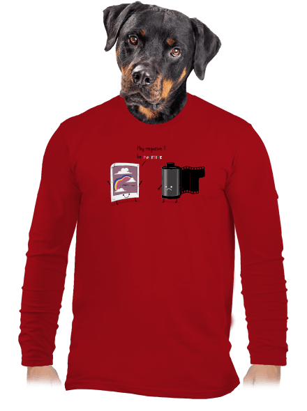 Buď pozitivní pánské dlouhý rukáv Red