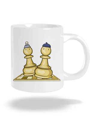 Šach a Mat velký hrnek White