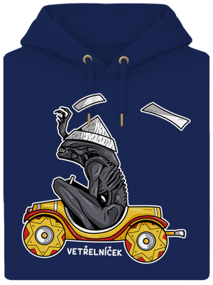 Vetřelníček unisex mikina premium Navy