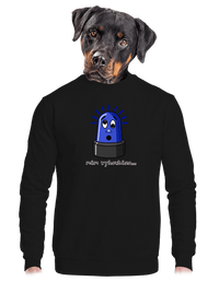 unisex mikina bez kapuce