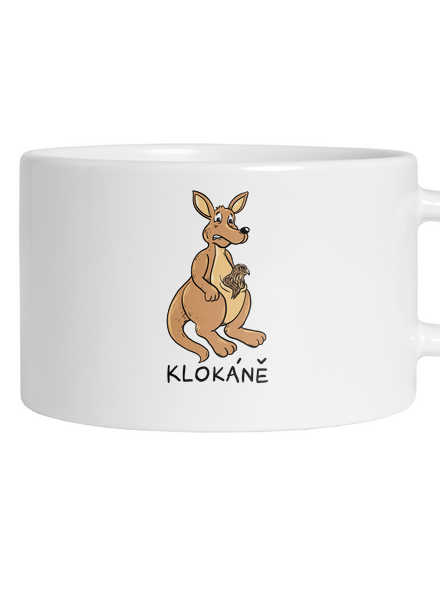 Klokáně hrnek makronka White