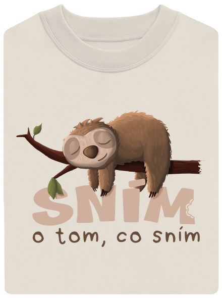 Sním o tom, co sním unisex mikina bez kapuce Off White