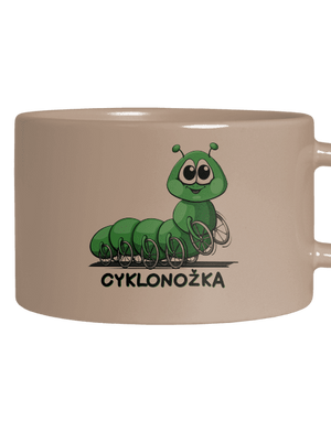 Cyklonožka hrnek makronka Brown Macaron