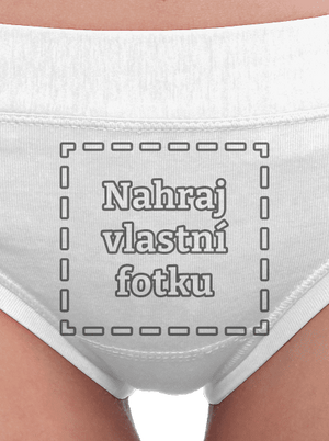 Vlastní potisk dámské kalhotky White