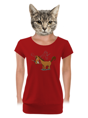 dámské tričko s lemem