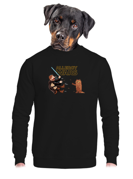 Allergy Wars unisex mikina bez kapuce Black
