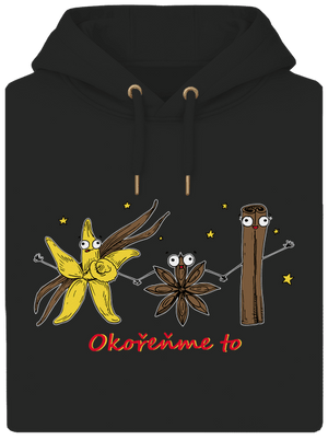 Okořeňme to unisex mikina premium Dark Black