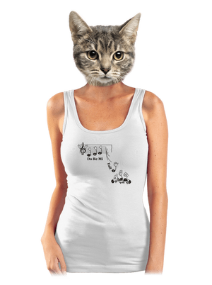 Do re mi fall dámské tílko klasické White