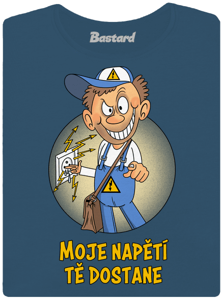 Moje napětí dámské tričko premium Petrol Blue