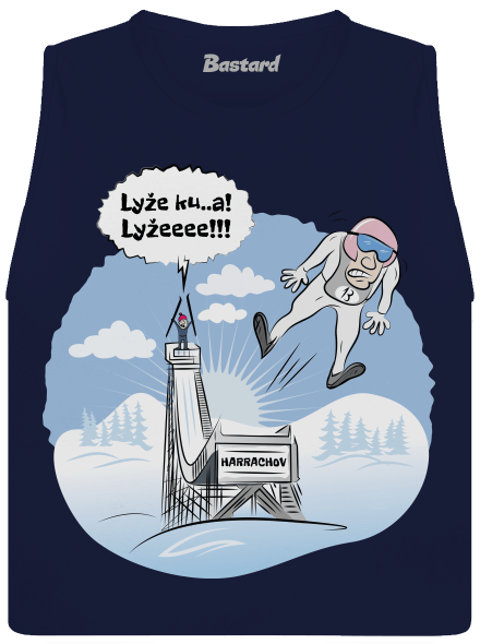 Lyže dámské tílko volné Navy