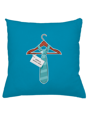 Nechci se vázat polštář Blue Turquoise