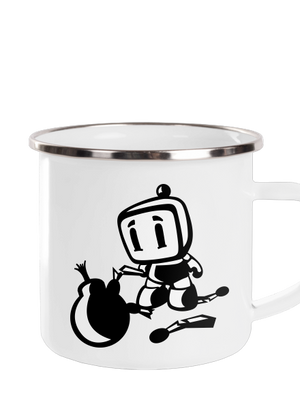 Bomberman plecháček White