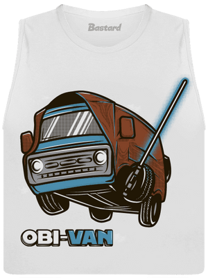 Obi-Van dámské tílko volné White