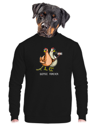 unisex mikina bez kapuce
