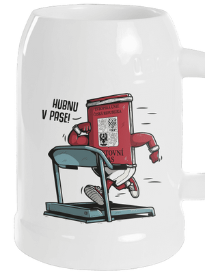 Hubnu v pase půllitr White