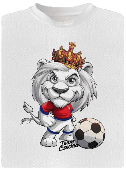 Fotbalový lev dětské sportovní tričko White
