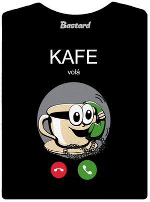 Kafe volá dámské tričko premium Black