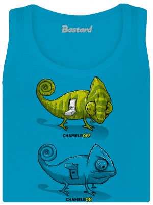 Zapnuto vypnuto dámské tílko klasické Blue Atol