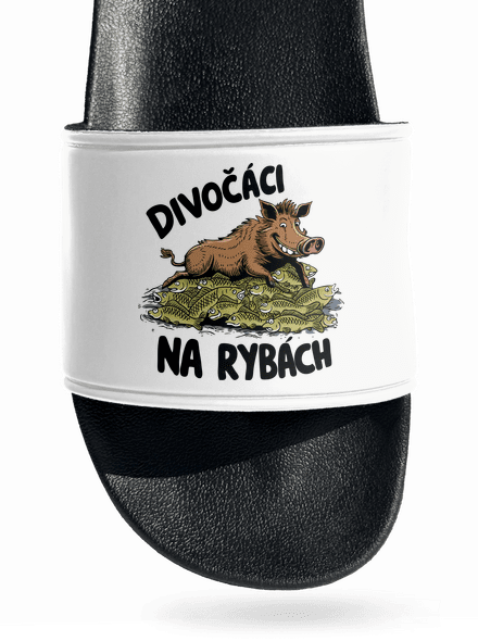 Divočáci na rybách pantofle White