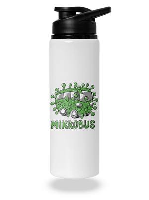 Mikrobus lahev na vodu White