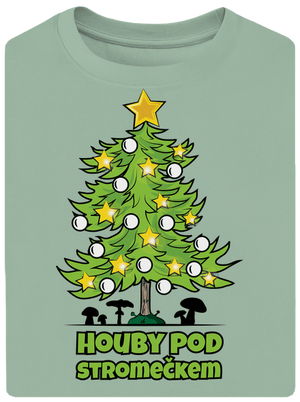Houby pod stromečkem unisex tričko oversized Sage