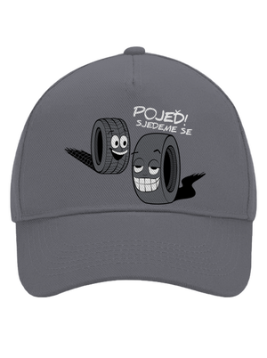 Pneumatiky kšiltovka baseballka Graphite grey