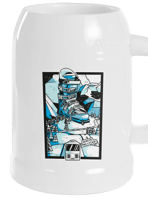 Lyžák půllitr White