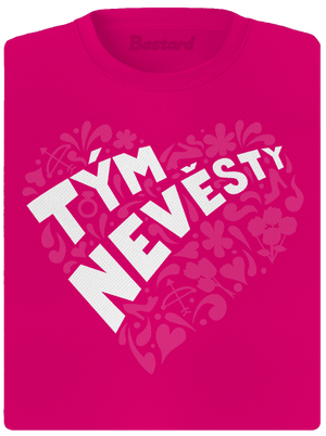 Tým nevěsty dámské sportovní tričko Neon Pink