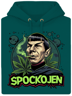 Spockojen unisex mikina premium Emerald Green
