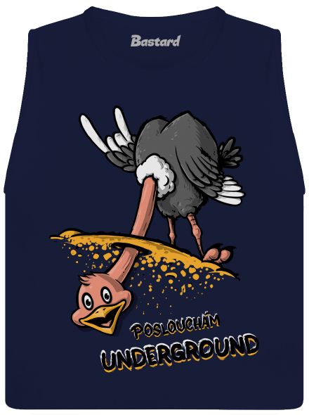 Underground dámské tílko volné Navy