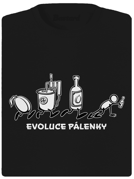 Evoluce pálenky dámské sportovní tričko Black