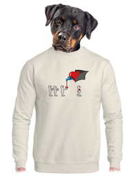 unisex mikina bez kapuce