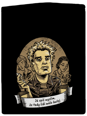 B14: Samotáři pánská mikina na zip Black