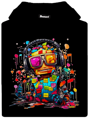 Workaholic robot dámská mikina klokanka Black