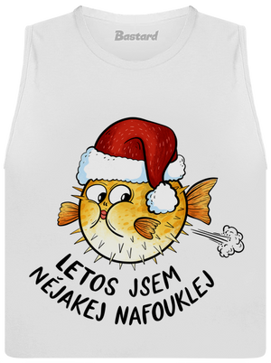 Jsem nafouklej dámské tílko volné White