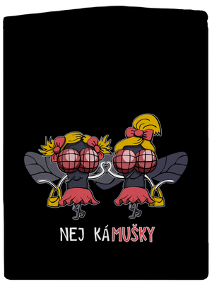 Nej kámušky pánská mikina na zip Black