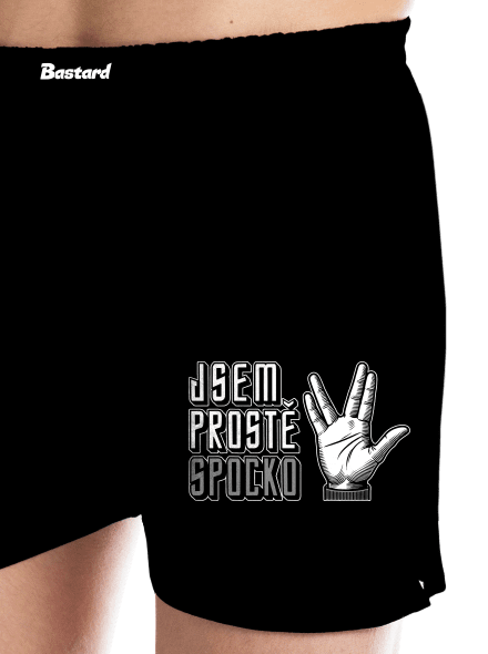 Jsem Spocko pánské trenky Black