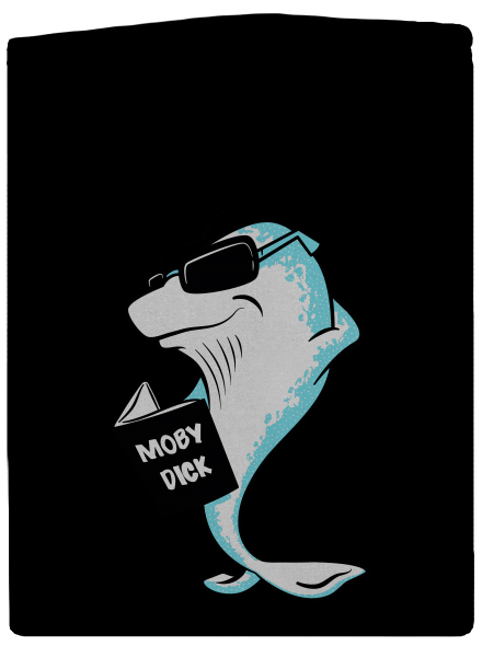 Moby Dick pánská mikina na zip Black