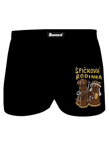 Špičková rodina II pánské trenky Black