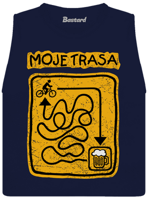 Moje trasa dámské tílko volné Navy