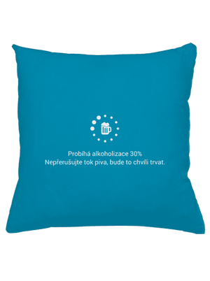 Alkoholizace polštář Blue Turquoise