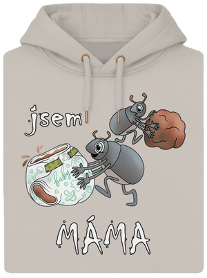 Jsem táta a máma unisex mikina premium Pastel Macchiato