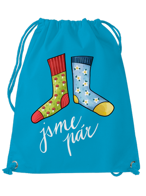 Jsme ponožkový pár vak Blue Atol