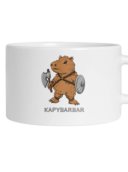 Kapybarbar hrnek makronka White