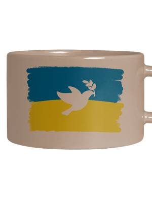 Ukrajina - Holubice hrnek makronka Brown Macaron