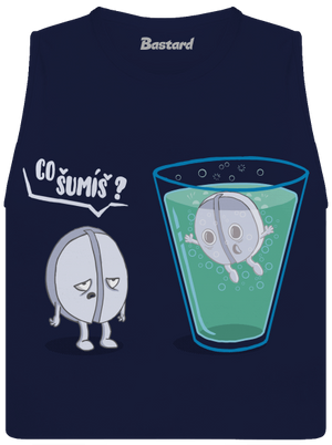 Co šumíš dámské tílko volné Navy